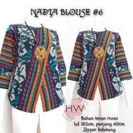 Atasan Blouse Batik Tenun Troso Jepara Ori NADIA BLOUSE TENUN