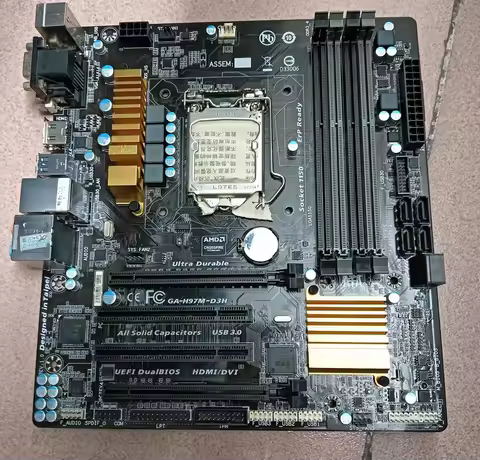 Compatible with GA-H97M-D3H motherboard, 32GB PCI-E 3.0, HDMI, LGA 1150, DDR3 Micro ATX H97 motherbo