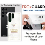 PRO+GUARD Back Protector Samsung S23+ Ultra S22+ S21+ S20+ S10+ Note 20+ 10+ S10+ S9+ 9 8 Plus Screen not tempered glass