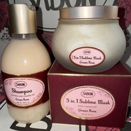兩件原價490 (65折) Sabon green roseshampoo hair mask 翠綠玫瑰全效深層修護 髮膜洗髮露洗頭水護髮素