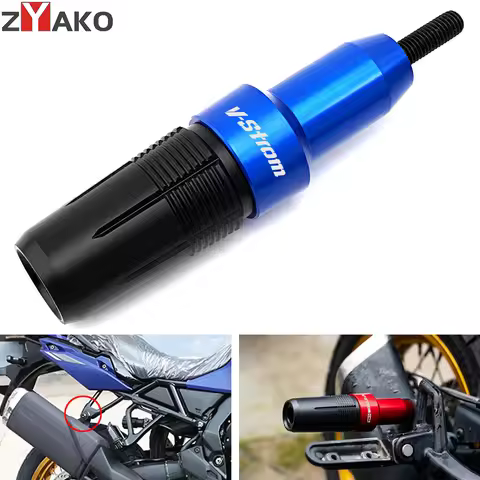 For Suzuki V-Strom 650 VStrom 650 1000 1050 XT 250 DL650 VStrom 800DE CNC Motorcycle Exhaust Slider 