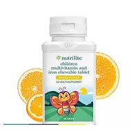 NEW PACKAGING AMWAY Nutrilite Children Multivitamin and Iron Chewables Tablet - 100 tabs