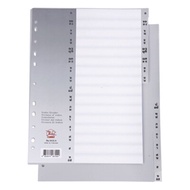 Plastic Index A-H Gray Flamingo 9435A