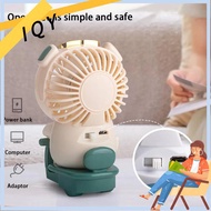 IQY Rechargeable Mini Fan Silent USB Fan Cute Pet Air Cooler With Night Light Desktop Fans For Students