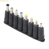 Doublebuy 23cm DC5 5x2 1mm Male to Male Cord Power Cable with 8pcs Adapters for Speaker