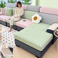 Summer Ice Silk Sofa Cushion Cover 1/2/3/4 Seater Universal Slipcovers L-shape Cooling Couch Covers