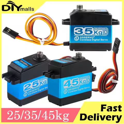 DS3225 DS3235 DS3245 25kg 35kg 45kg High Torque Coreless Digital Servo Motor 180/270 Degree Stainles