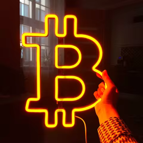 Bitcoin Neon Sign Bitcoin Trading Neon Sign Trading Wall Decor Crypto Wall Decor Office Home Wall De