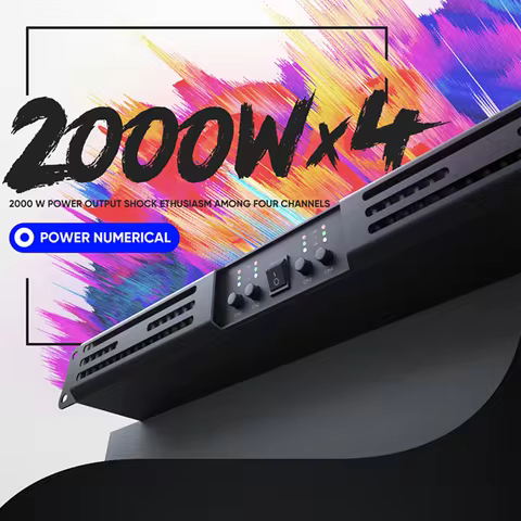 FULUODE FA-4000 High Quality 4*2000W Amplifier Professional Digital Amplifier 4 Channel Power Amplif
