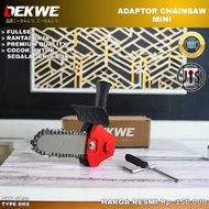 DWKWE DK4 Gergaji mesin mini pemotong kayu Chainsaw Mini Penyambung