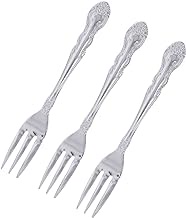 Takagi Himefork, Set of 3, Bulk Purchase, Stainless Steel, Cutlery, Silver, Simple, Small, Japanese Sweets, Cake Fork, Princess Fork, Made in Japan