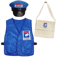 Kids Toy Store Courier Children Mr. Postman Costume Boys Blue America Mailman Costume for Kids Mail 