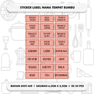 Kitchen Spice Holder Label Sticker Spice Holder Name Label Waterproof Kitchen Spice Holder Label Sti