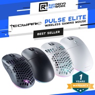 Tecware Pulse Elite Wireless Gaming Mouse (Black/White) [Interchangeable Top Magnetic Covers]