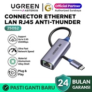 UGREEN USB Type C To Lan Ethernet Adapter 2.5G 2500Mbps USB 3.0 Network Card for Laptop PC NAS Serve
