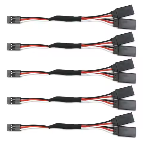 150mm Y-type Servo Extension Cable JR Signal Line 3-Pin Splitter Cord for RC Car Airplane Servos Hel