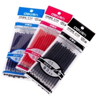 Get coupons🪁Deli Refill24Bag Gel Pen Refills0.5mmStudent Ball Pen Black\Blue\Red Bullet Refill GX63