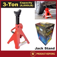 3 Ton Heavy Duty Garage Jack Stands (6,600LB) Capacity