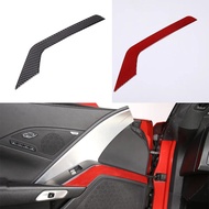 main driver armrest side panel sticker For 14-19 Corvette C7 real carbon fiber, soft