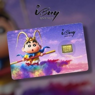 IBUY 999.9 Gold Limited Collection Shin Chan Gold Bar 0.1G  24K ( 999.9 )