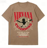 Kaos Nirvana Nevermind Bootleg Kaos Band Vintage Combed 24s