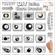 8 Ball Charm Italian Links Fit 9mm Bracelet Making DIY Charm Bracelet Link Accessories Retro Module 