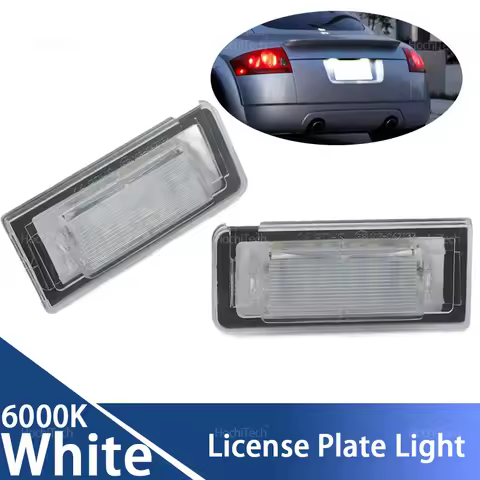 White Car-Styling for Audi TT MK1 8N 1999 2000 2001 2002 2003 2004 2005 2006 Rear LED SMD Number Pla