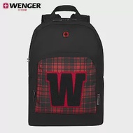 【WENGER 威戈】Back To School 16吋電腦 後背包 / 紅格W字樣(611664)