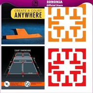 SONONIA Pickleball Court Marker Court Lines Marker Tennis Court Silicone Portable Lines Marking Set 