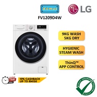 LG Washer Dryer 2 in 1 Washing Machine Front Load Combo Mesin Basuh 9KG Wash 5KG Dry 洗衣机烘干机 FV1209D4