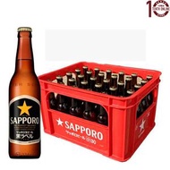 SAPPORO 札幌 黑牌 生啤酒 (細樽裝) - 原箱 30 x 334毫升 日本內銷產品 (膠箱不定一新箱)