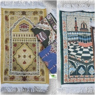 [ WHOLESALE 10 Pcs ] Small Turkey Al Jazeera Prayer Rug 35x60cm ~ Turkish Prayer Rug Hajj and Umrah 