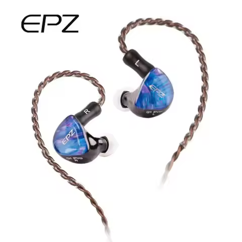 EPZ Q1 Pro In Ear Wired Earphones HIFI IEM Bass Earbuds Gaming Headphones with mic,Type C 0.78 2 Pin