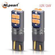 NLpearl T10 Led Park ไฟ12V 24V T10สำหรับรถบรรทุกรถจักรยานยนต์รถสกูตเตอร์ T10 W5W ไฟบอกตำแหน่งป้ายทะเบียนรถ DRL โคมไฟเพดานภายในรถ