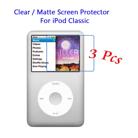 3 Pcs/Lot For Apple iPod Classic 2.5" New HD Clear / Anti-Glare Matte Front Screen Protector Touch F