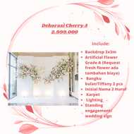 PROMO Sewa Backdrop Dekorasi Orchid Engagement / Lamaran / Event / Akad / Tunangan / Aqiqah