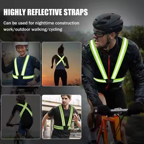 High Visibility Highlight Reflective Straps Multicolors Breathable Cycling Reflective Strip Safety P