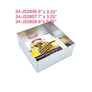 SQUARE DEEP CAKE TIN 6" LOOSE BASE JS2806