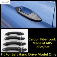 Car Door Handle Bowl / Fuel Oil Tank Cap Decoration Cover Trim For OMODA C5 2023 2024 2025 ABS Carbo