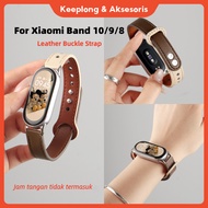 Xiaomi Mi Band 10 8 9 Strap Leather Buckle Xiaomi Band 10/9/8 Strap Mi Band 10 Mi Band 9 Mi Band 8 P