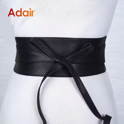 Fashion Women Belt for Dress Leather Bowknot Wide Belts Waistband Coat Corset Designer Luxury Brand 
