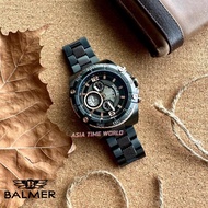 [Original] Balmer 8108G BRG-4 Chronograph Men's Watch with 100m Water Resistant Black Stainless Steel