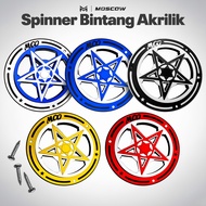MESIN SPINNER COVER PROTECTIVE FAN ACRYLIC RADIATOR 3MM STAR MODEL VESPA SPRINT PRIMAVERA LX S125 SC