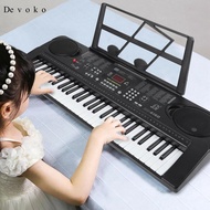 [Devoko] Electronic Keyboard 61 Key Touch Instrument W/ USB Educational Toys for Teaching Kids