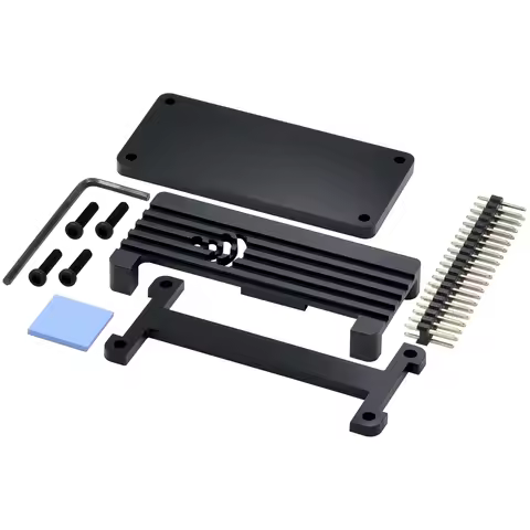 Raspberry Pi Zero 2 W Aluminum Case + Pin Header Screwdriver Passive Cooling Enclouse for Raspberry
