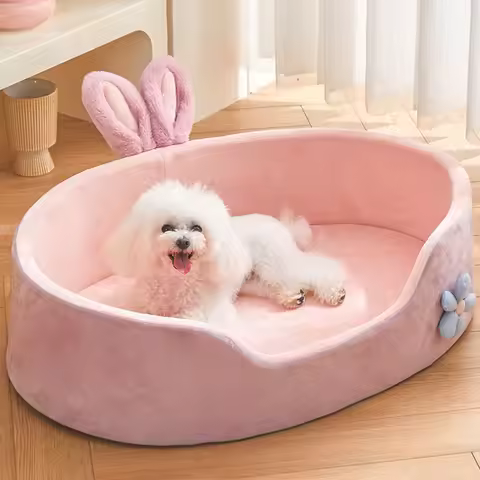 Detachable Pet Bed Pet Bed Detachable Washable Dog Sleeping Bed Soft Comfortable Warm Cat Bed for Fo