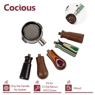 51mm 54mm 58mm M10 Screw Handle Bottomless Espresso Machine Coffee Portafilter Short Handle