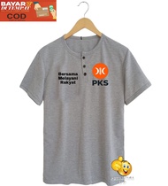 Kaos Kancing PKS/Kaos Partai Model Kekinian/Kaos Partai Terlaris