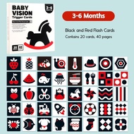 Newborn Flash Cards for Vision Stimulation, Early Learning Education Training Card