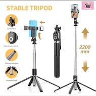 P220 /P225 TK Selfie Stick 2.2M Super Long Phone Tripod Wireless Bluetooth Selfie Stick Handheld Ext